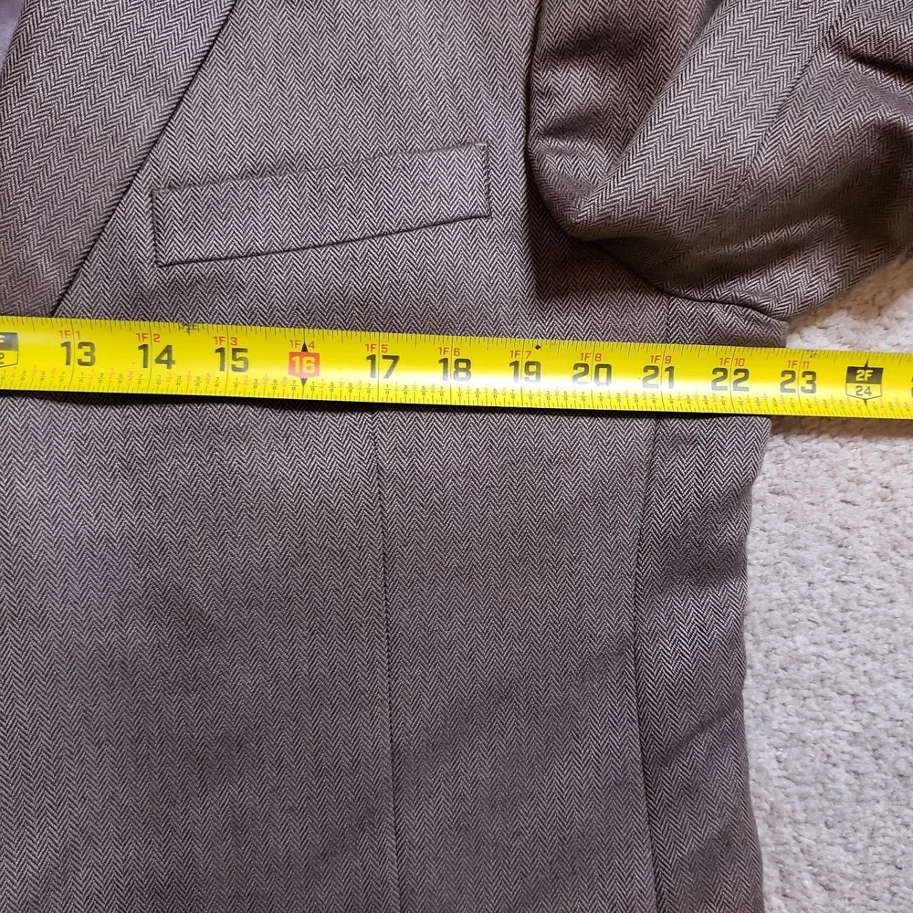 Jos A Bank 44R Silk Camel Hair‎ Blazer Sportcoat Suit Jacket Tan Herringbone